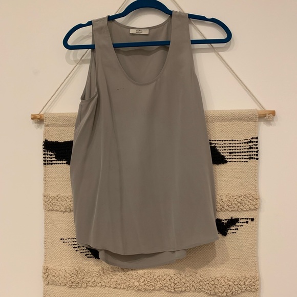 Grana Tops - Grey Grana Silk Tank